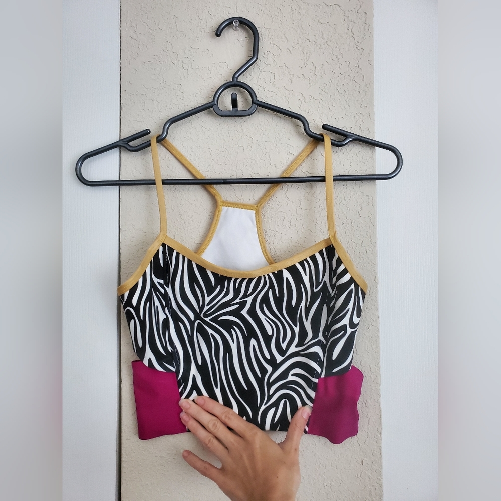 Fierce and Regal Zebra Sports Bra XS